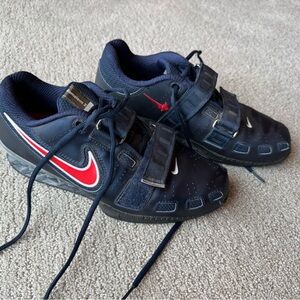 Nike Romaleos 2 Obsidian Blue Red Weightlifting Shoes